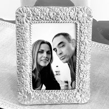 Load image into Gallery viewer, Sterling Silver Handmade 9.50 Photo Frame & Cedar Back