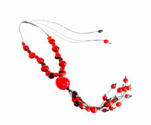 Load image into Gallery viewer, Sustainable Huayruro & Tagua Necklace