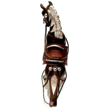 Load image into Gallery viewer, Proud Horse Sculpture-Mahogany Wood & Sterling Silver Accents