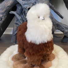 Load image into Gallery viewer, Large Baby Alpaca Fur Llama Stuffed Animal Handmade in Perú