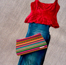 Load image into Gallery viewer, Small Clutch Bag-Peruvian Manta Loom