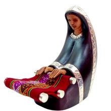 Load image into Gallery viewer, Hand Carved Wooden Figurine-Large Spinner Woman