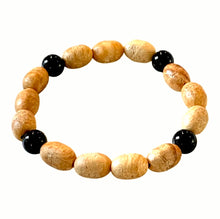 Load image into Gallery viewer, Palo Santo and Onyx Bracelet