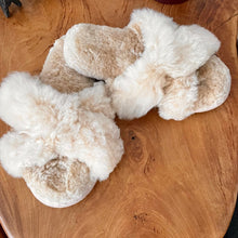 Load image into Gallery viewer, Crisscross Alpaca Slippers