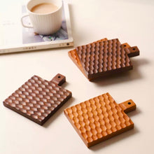 Load image into Gallery viewer, Walnut/Cherry Wooden Cutting Board Coaster