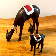 Load image into Gallery viewer, Sterling Silver & Cedar Vicuña Figurine