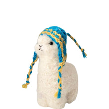 Load image into Gallery viewer, Mini Huacaya Alpaca With Chullo Hat