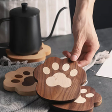 Load image into Gallery viewer, Walnut Paw Coasters