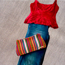 Load image into Gallery viewer, Small Clutch Bag-Peruvian Manta Loom