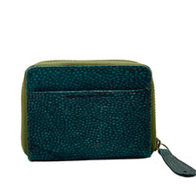 Load image into Gallery viewer, Genuine Mahi-Mahi Fish Leather Small Zip Wallet