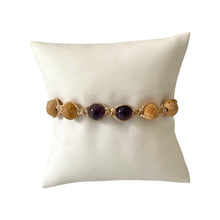 Load image into Gallery viewer, Palo Santo and Gemstones Macrame Bracelets