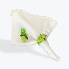 Load image into Gallery viewer, Iraca Palm Napkin Ring - Handmade Eco-Friendly Table Decor, Grape Design