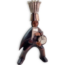 Load image into Gallery viewer, Hand Carved Wooden Figurine-Sikuri Musician