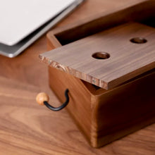 Load image into Gallery viewer, Walnut/Beech Wood Tissue Box Holder-Monster