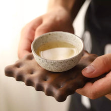 Load image into Gallery viewer, Walnut Wooden Biscuit Coaster