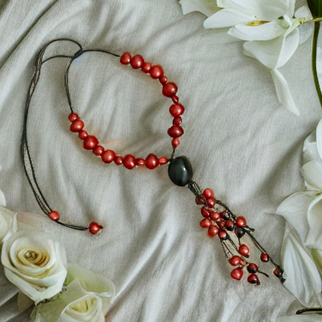 Sustainable Huayruro & Tagua Necklace