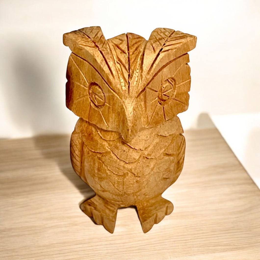 Handcrafted Owl Totem | Made from Ethically Sourced Palo Santo | Symbol of Wisdom, Intuition, and Spiritual Growth