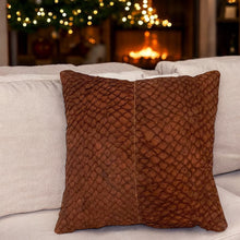 Load image into Gallery viewer, Handcrafted Paiche Fish Leather Cushion - Sustainable Home
Decor
