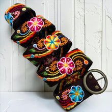 Load image into Gallery viewer, Hand-Embroidered Peruvian Belt (Round Buckle)
