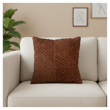 Load image into Gallery viewer, Handcrafted Paiche Fish Leather Cushion - Sustainable Home
Decor
