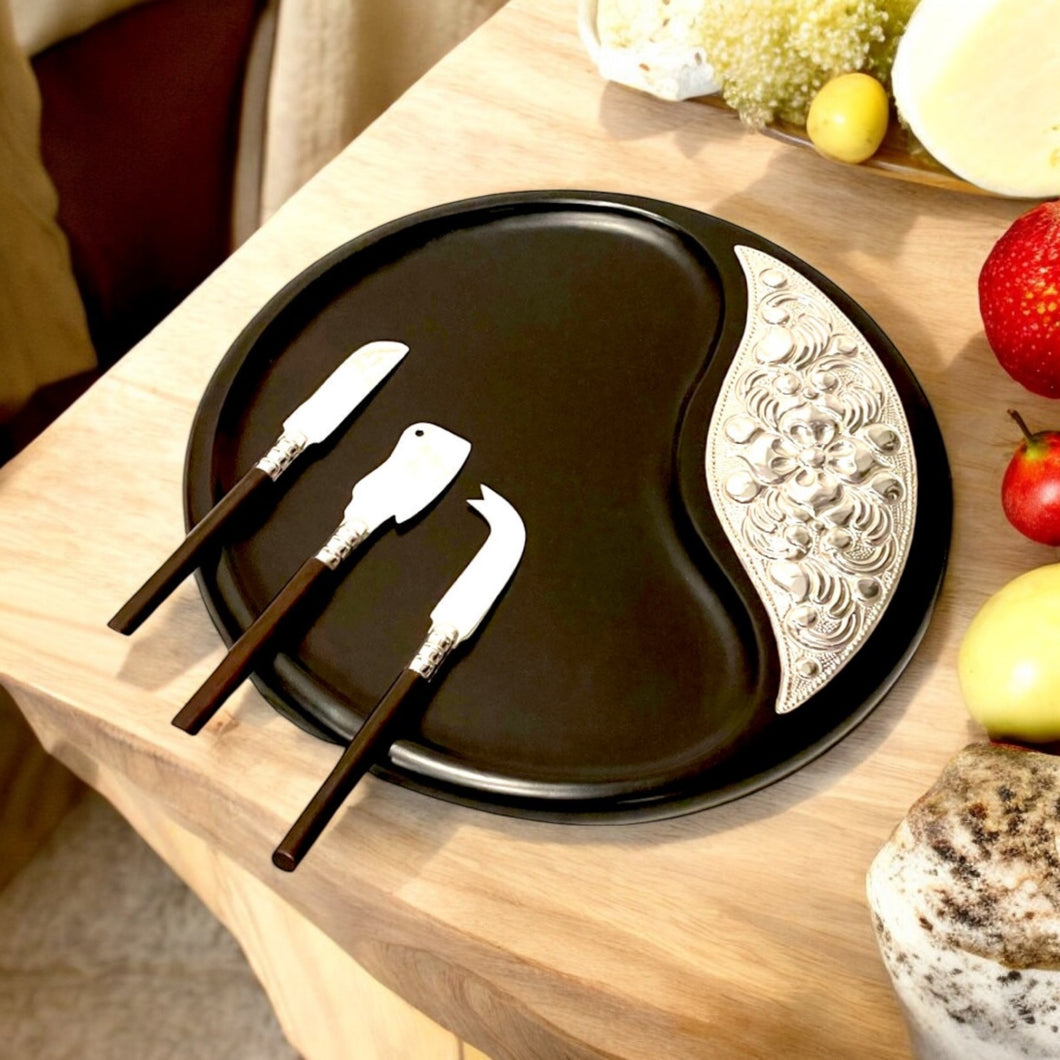 Sterling Silver Cheese Knives Set - Elegant 3- Piece Collection