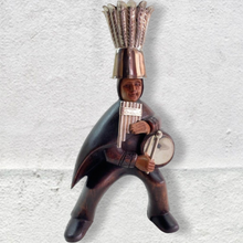 Load image into Gallery viewer, Hand Carved Wooden Figurine-Sikuri Musician
