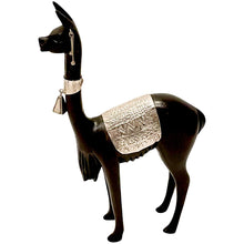 Load image into Gallery viewer, Sterling Silver and Cedar Andean Vicuña Figurine A
