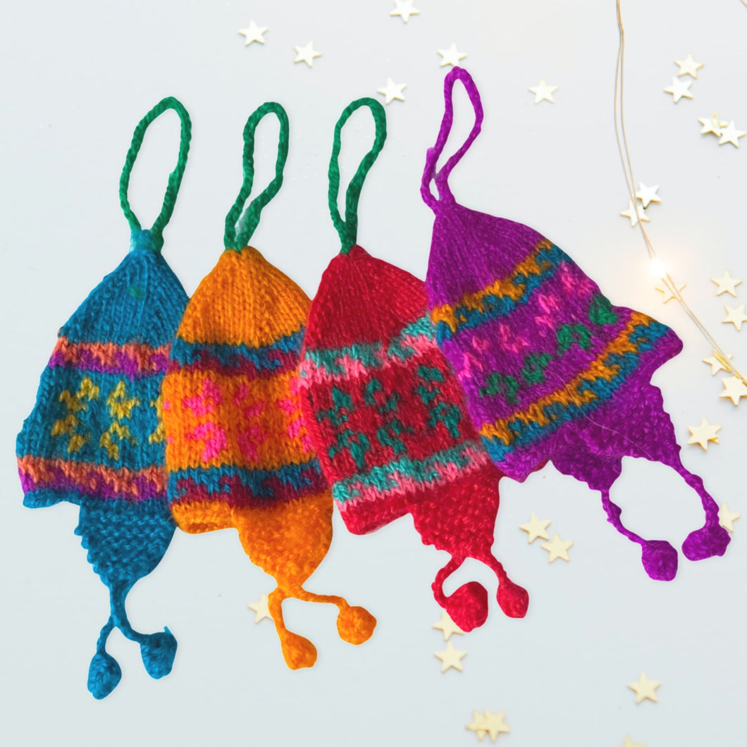 Hand Knitted Christmas Ornaments - Chullos