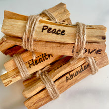 Load image into Gallery viewer, Palo Santo Wood Sticks-Health, Love, Peace &amp; Abundance
