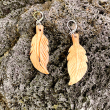 Load image into Gallery viewer, Palo Santo Wood Earrings-Feathers

