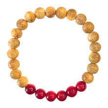 Load image into Gallery viewer, Palo Santo and Agate Bracelet

