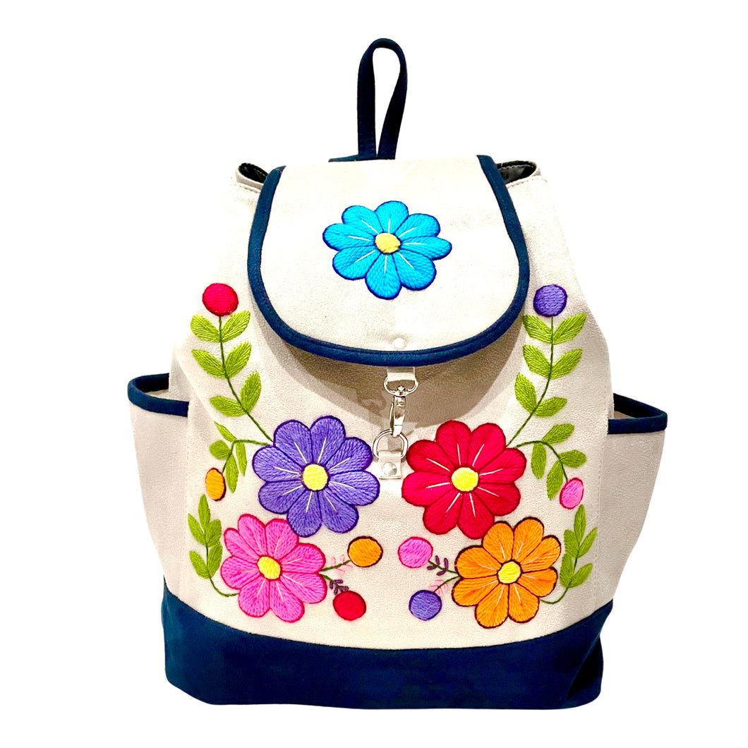 Boho Embroidered Backpack - Zury