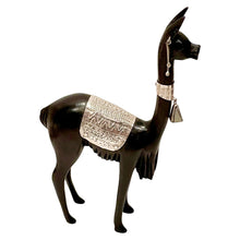 Load image into Gallery viewer, Sterling Silver and Cedar Andean Vicuña Figurine A
