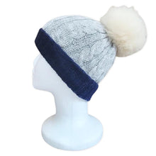 Load image into Gallery viewer, Baby Alpaca Double knitted Pom Pom Hat
