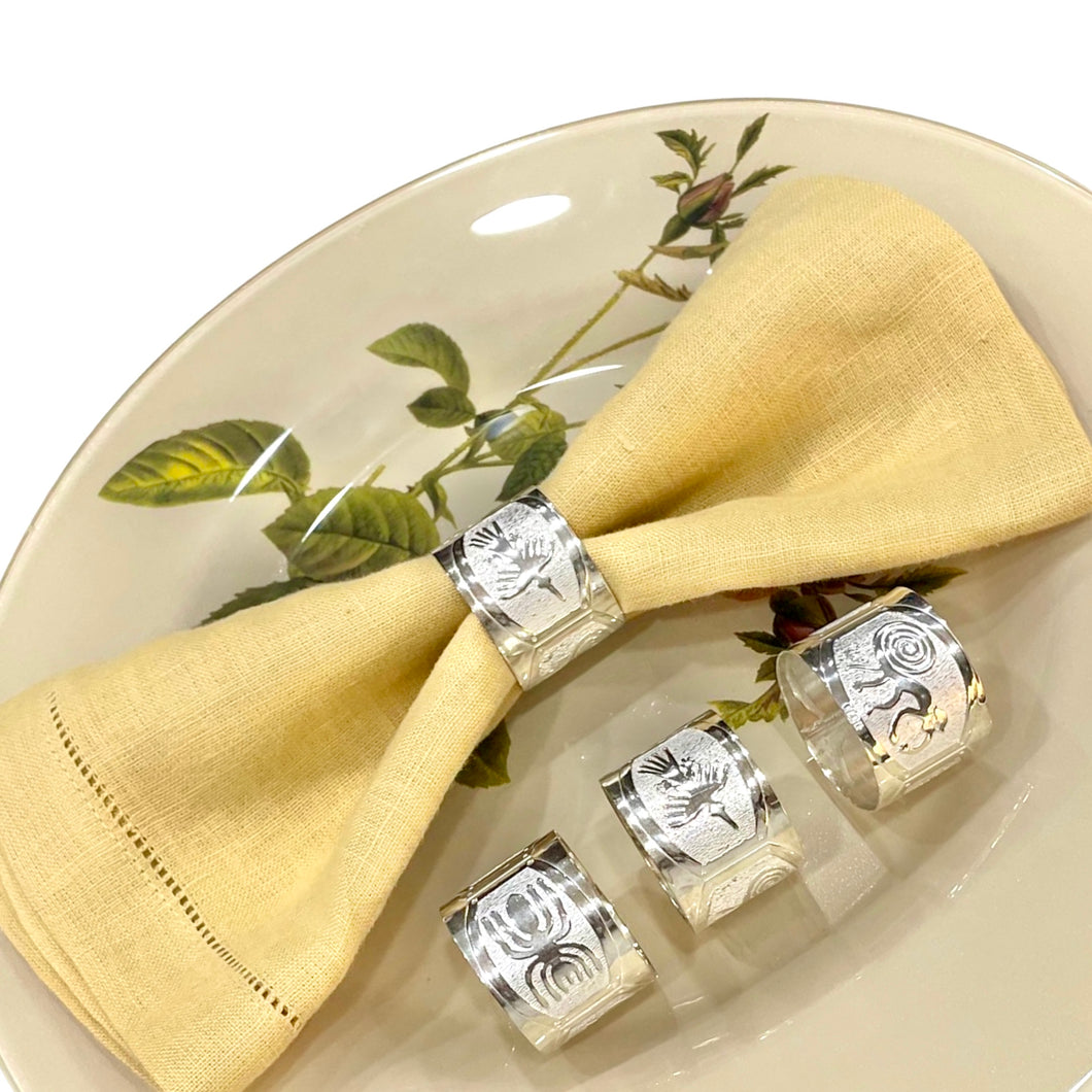 Silver Plated Napkin Ring Set