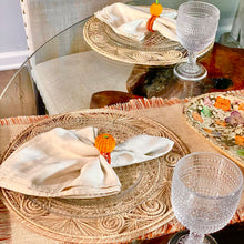 Load image into Gallery viewer, Iraca Palm Napkin Rings-Orange
