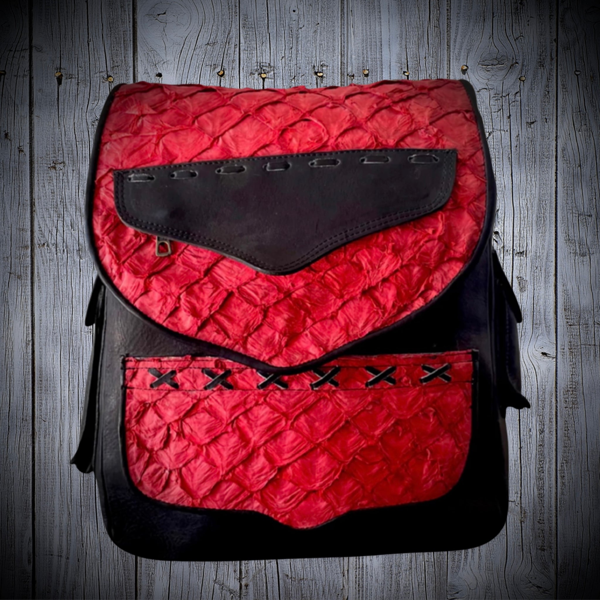 Fish Leather Backpack – Lana Llama