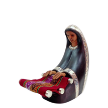 Load image into Gallery viewer, Hand Carved Wooden Figurine-Small Spinner Woman
