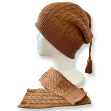 Load image into Gallery viewer, Premium Alpaca Beanie Hat and Fingerless Gloves Set
