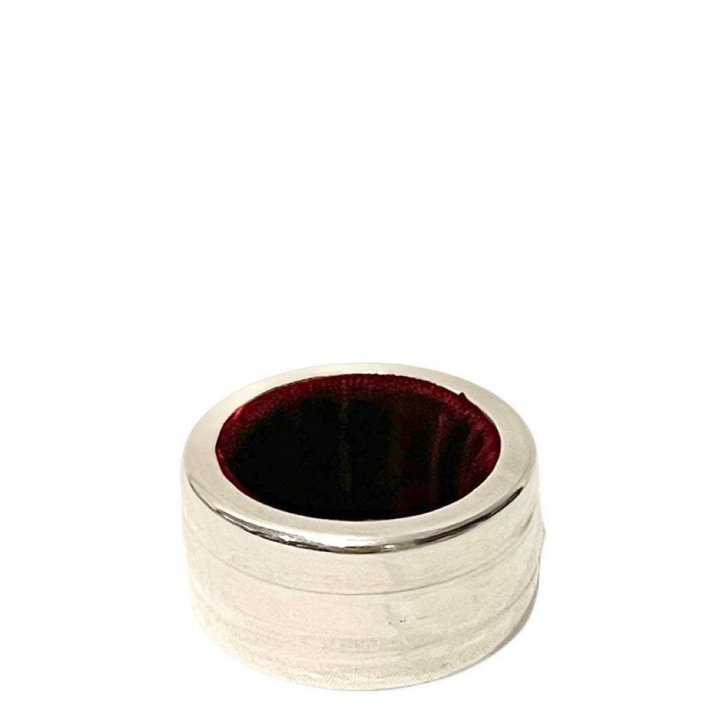 Wine Bottle Drip Ring-Silver Plated