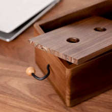 Load image into Gallery viewer, Walnut/Beech Wood Tissue Box Holder-Monster
