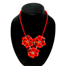 Load image into Gallery viewer, Reversible Good Luck Flower Necklace 11”
