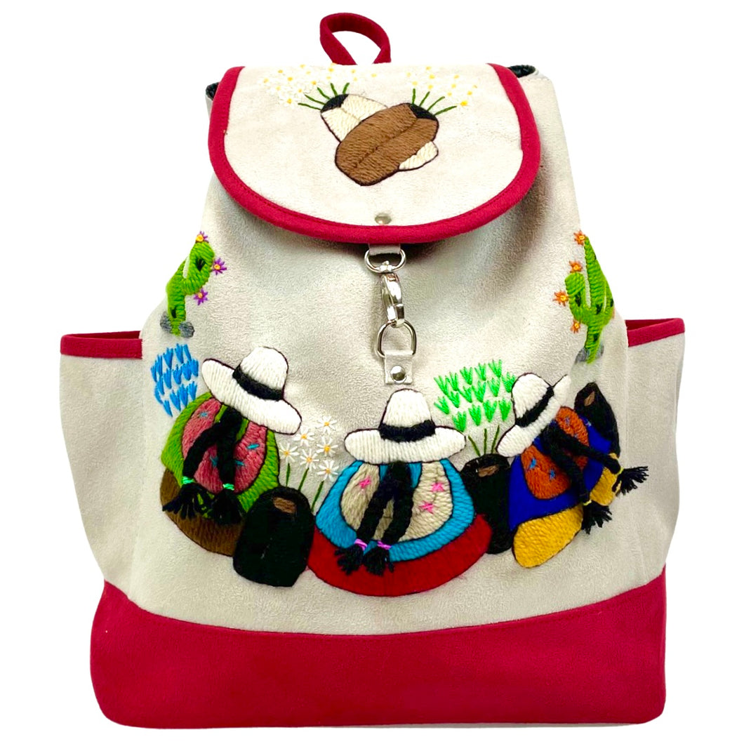 Embroidered Backpack-Emma