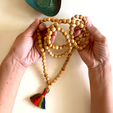 Load image into Gallery viewer, Mala Necklace-108 Palo Santo Wood Beads
