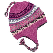Load image into Gallery viewer, Baby Alpaca Beanie, Peruvian Style-Unisex Reversible Chullo
