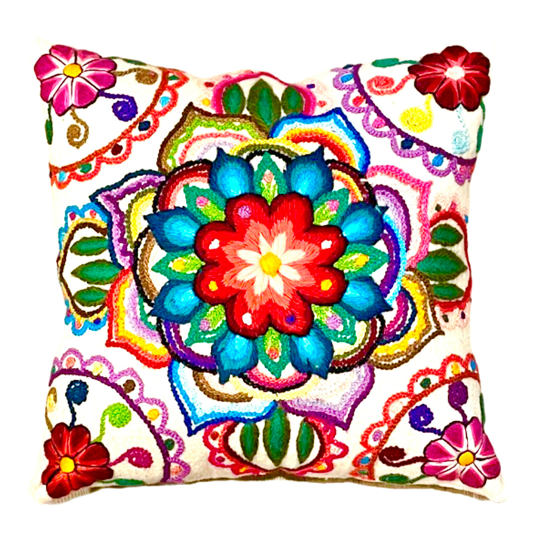 Embroidered Accent Pillow - Lulu